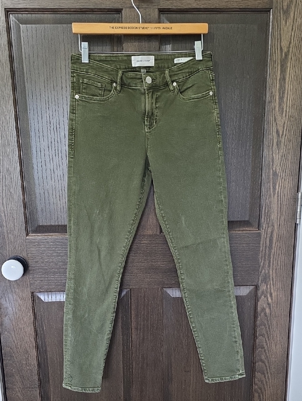 Dear John Olive Gisele Skinny High-Rise Jeans